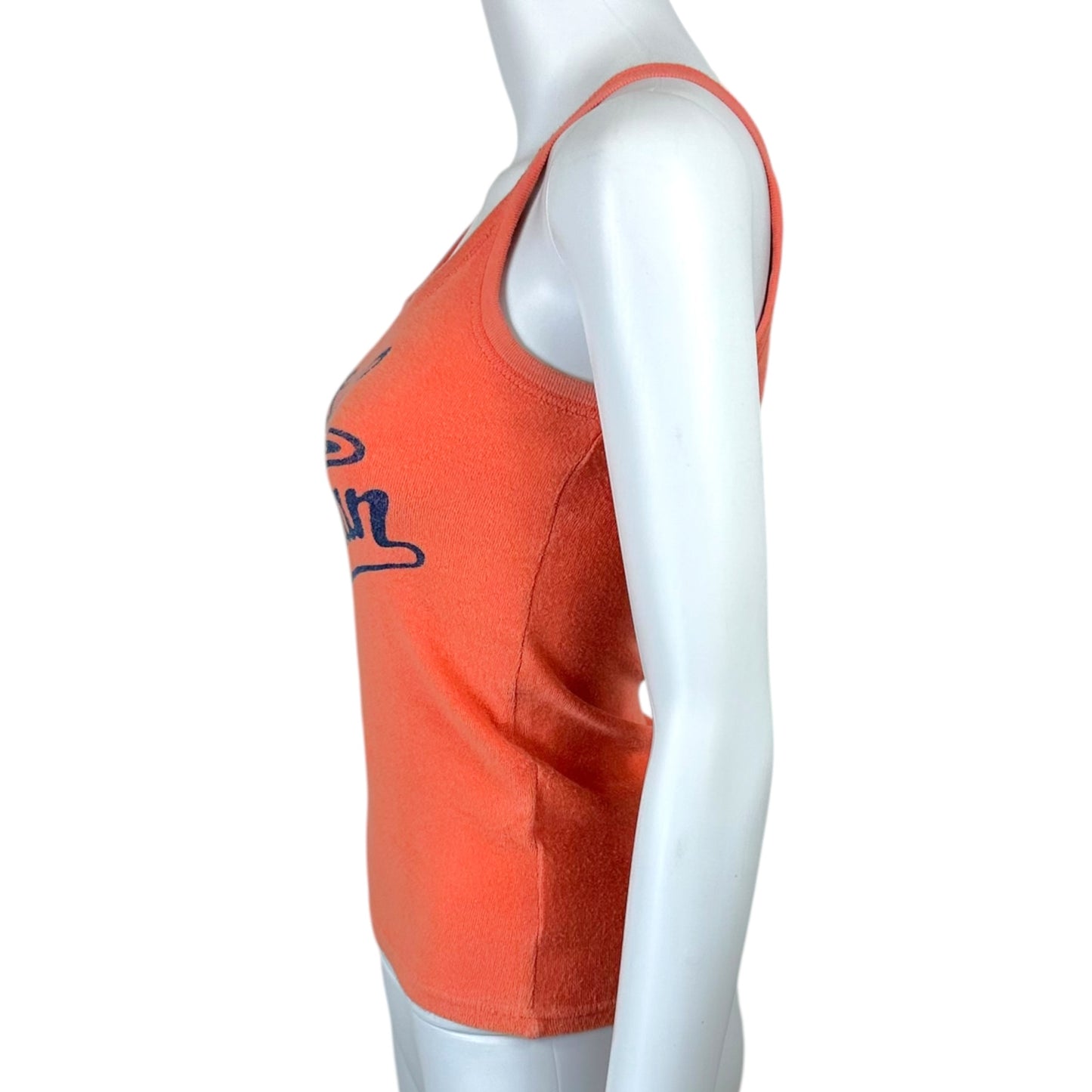 Hysteric Glamour Orange & Blue Evil Woman Graphic Terrycloth Tank