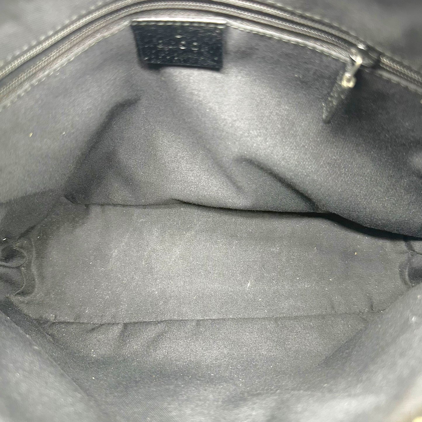 Gucci Black Monogram Canvas Shoulder Bag