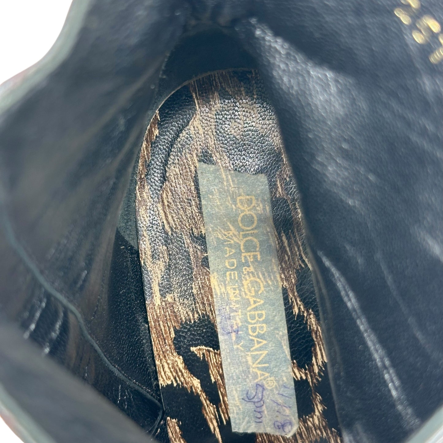 Dolce & Gabbana Brown Eel Skin Pointed Toe Heeled Ankle Boots