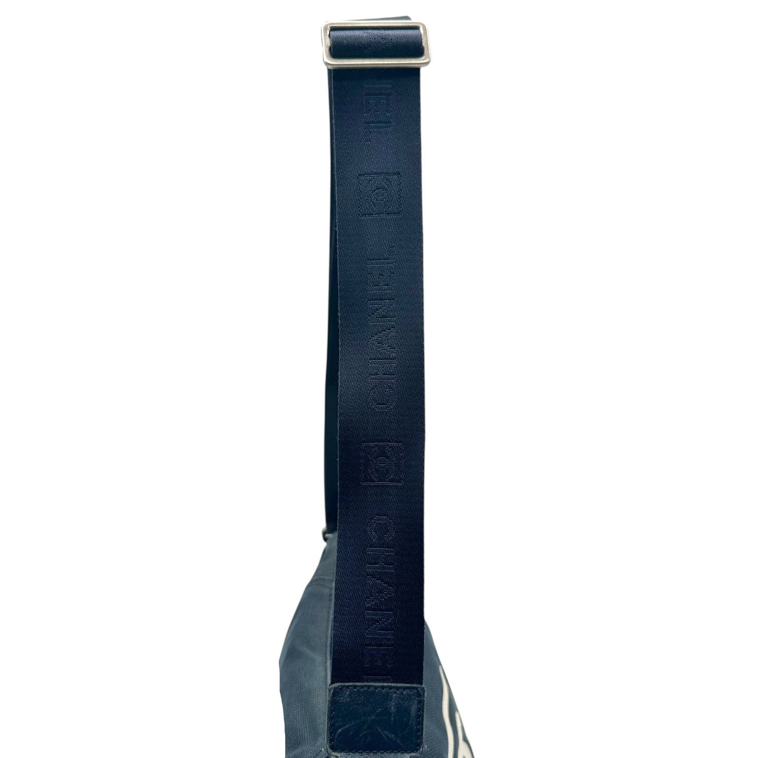 Chanel Sport Navy Blue Canvas Messenger Bag - Outfit Repeater