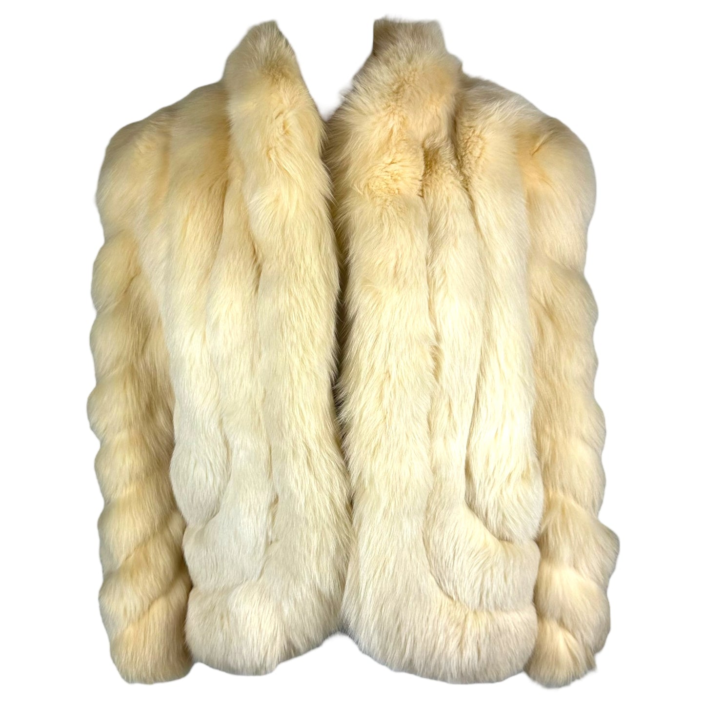 Vintage Saga Fox Ivory Fur Coat