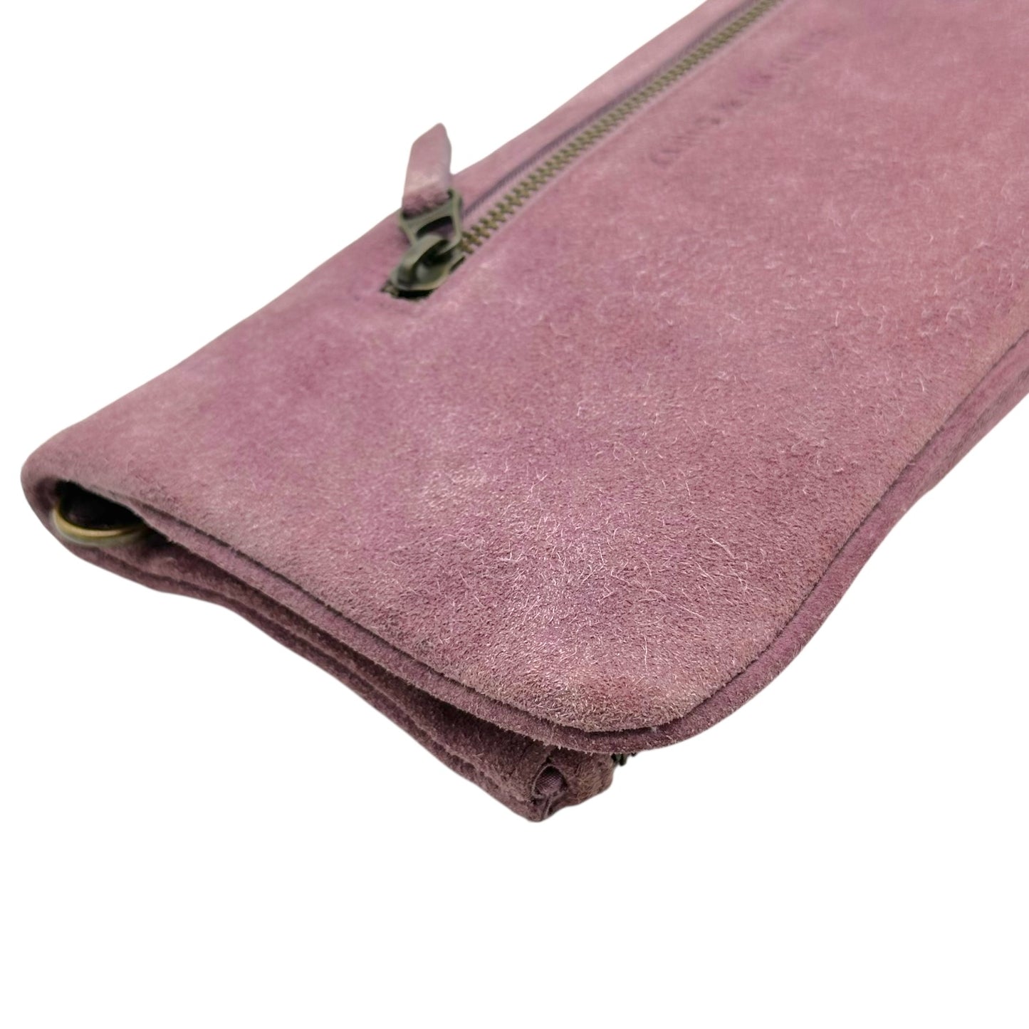 Zadig & Voltaire Purple Suede 2-Way Clutch Bag
