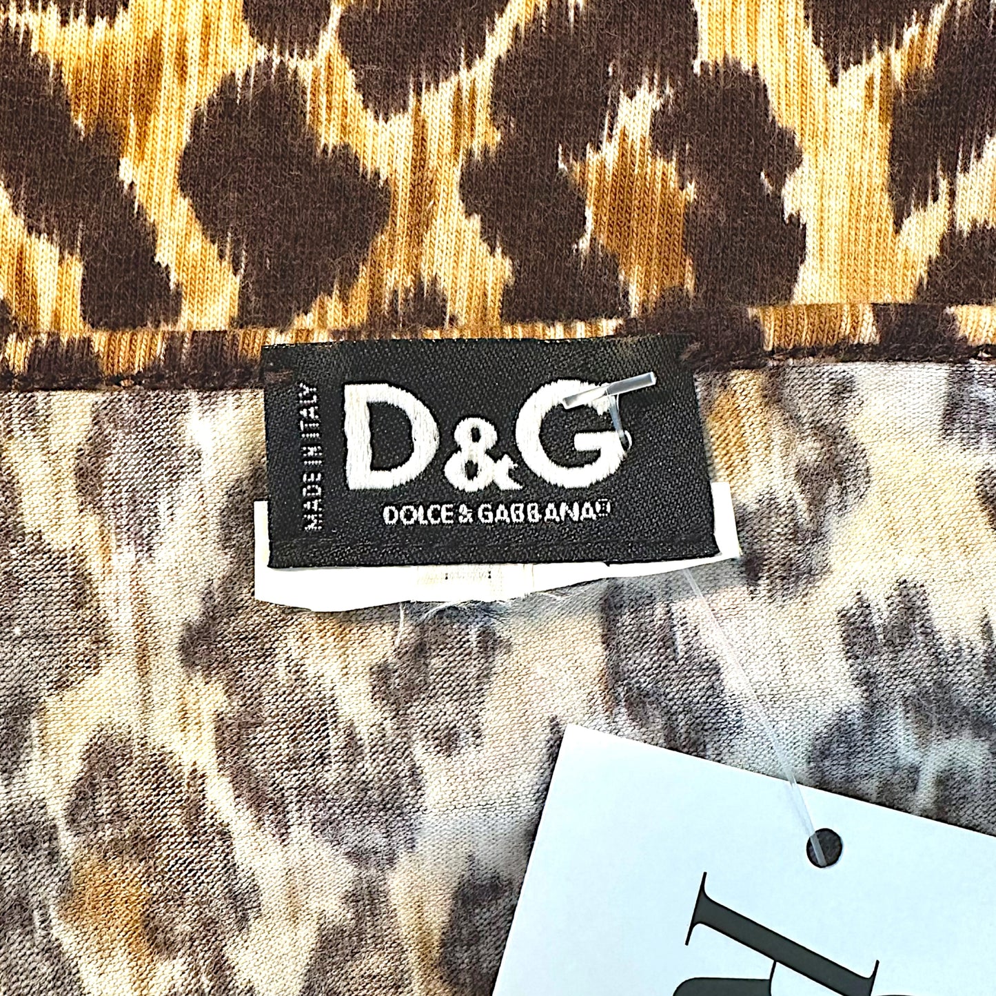 D&G Dolce & Gabbana Pink & Leopard 'Belle Du Jour' Graphic T-Shirt