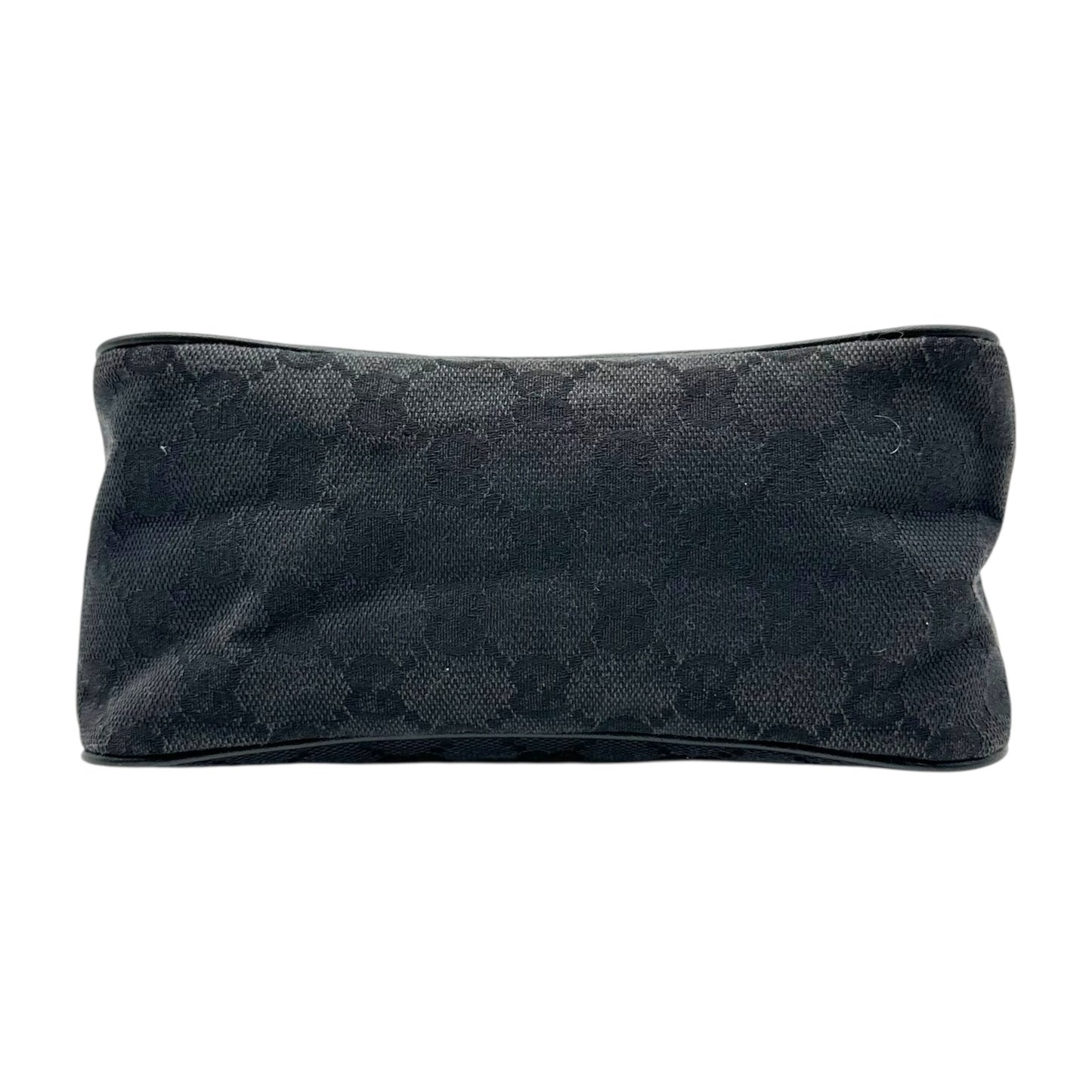 Gucci Black Canvas Monogram Pochette Bag