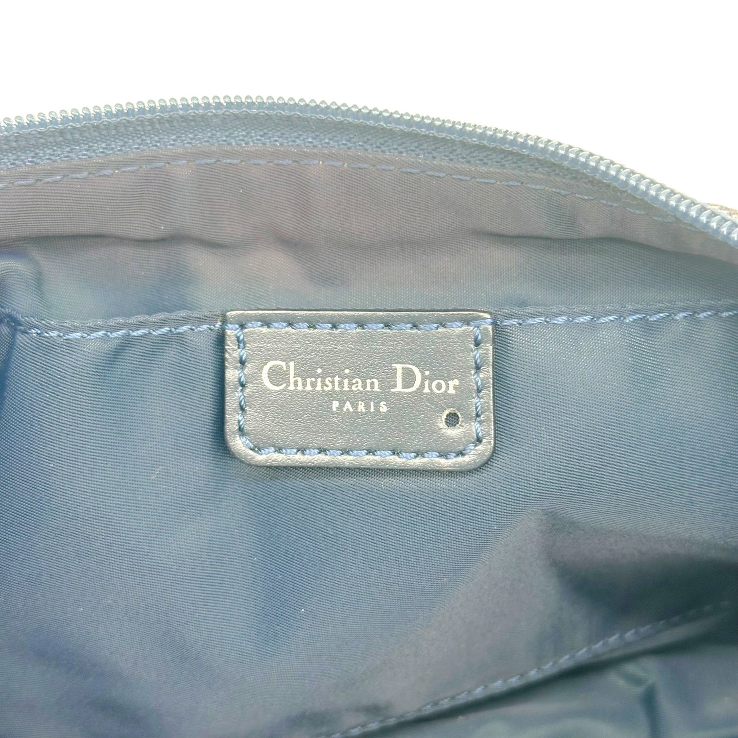 Christian Dior Navy Blue Trotter Monogram Shoulder Bag