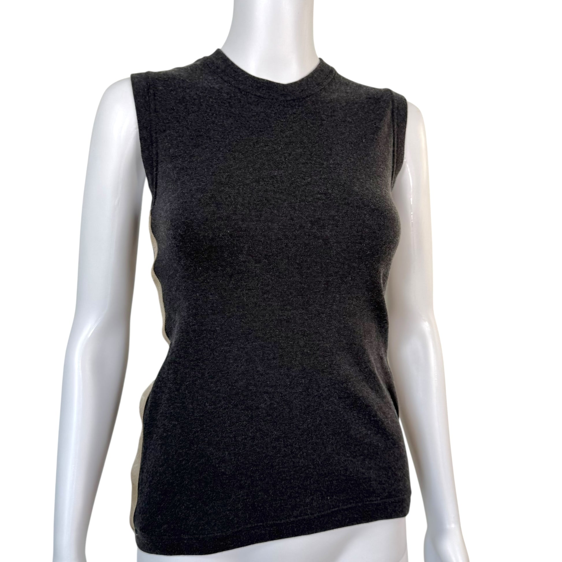 Chanel Sport Fall 2002 Gray Logo Side Tank - Outfit Repeater