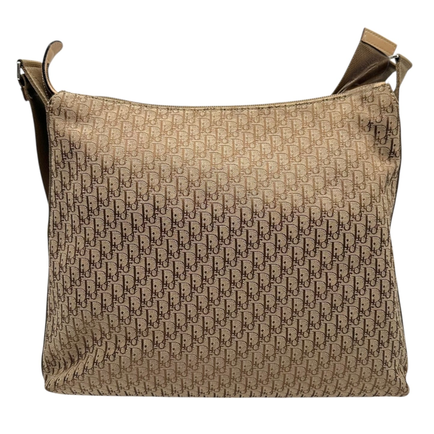 Christian Dior Tan Trotter Monogram Satchel Messenger Bag - Outfit Repeater
