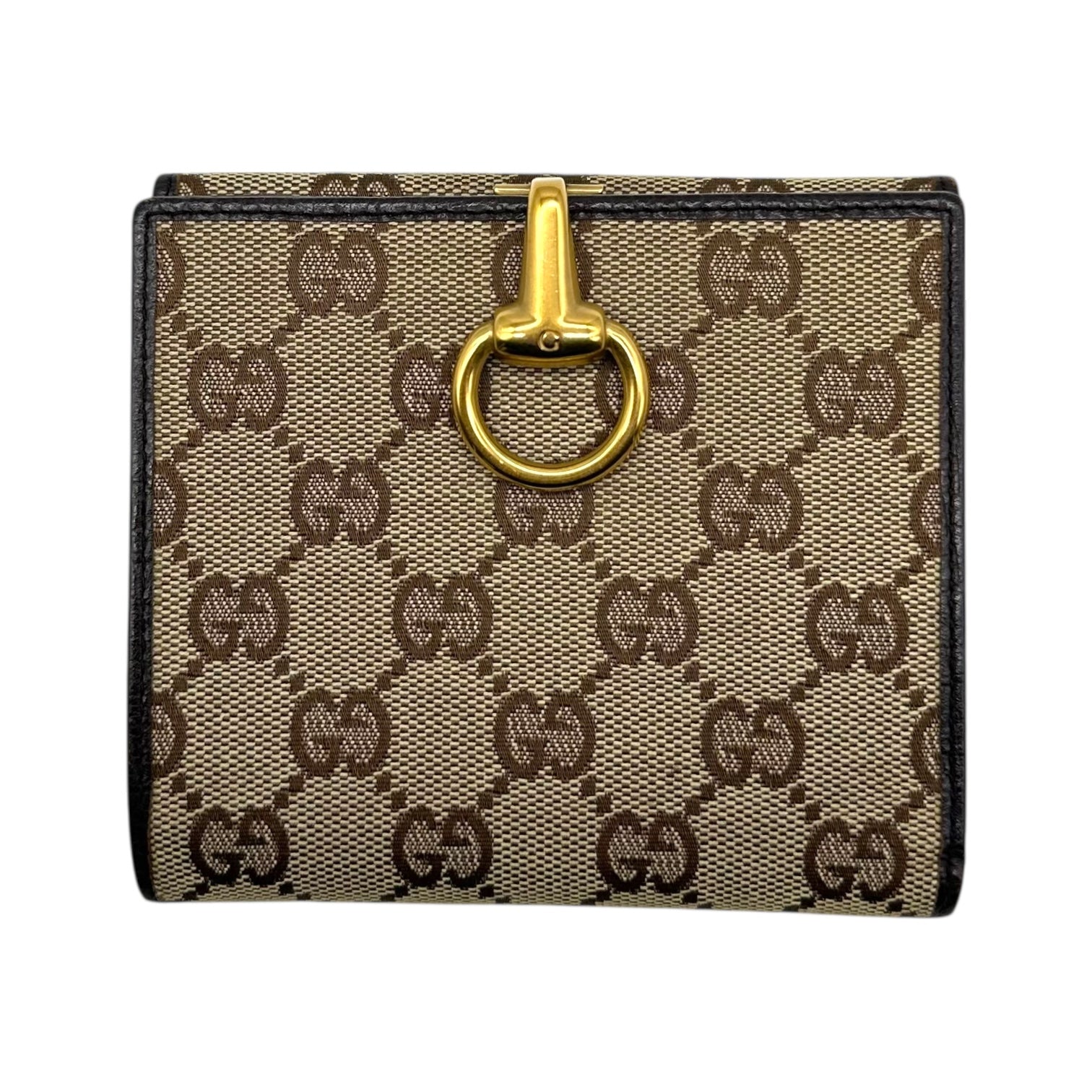 Gucci Canvas Monogram Horsebit Bi-fold Wallet - Outfit Repeater