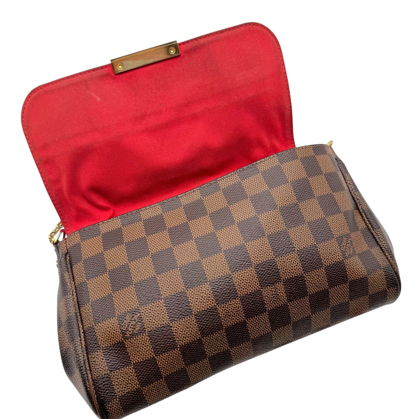 Louis Vuitton Damier Ebene Favorite MM Chain Strap Shoulder Bag
