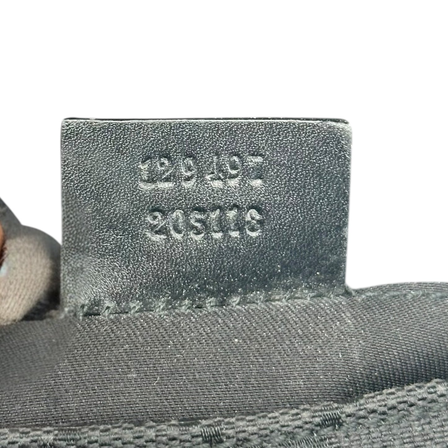 Gucci by Tom Ford 2004 Black Monogram & Pink Silk Horsebit Bag RARE