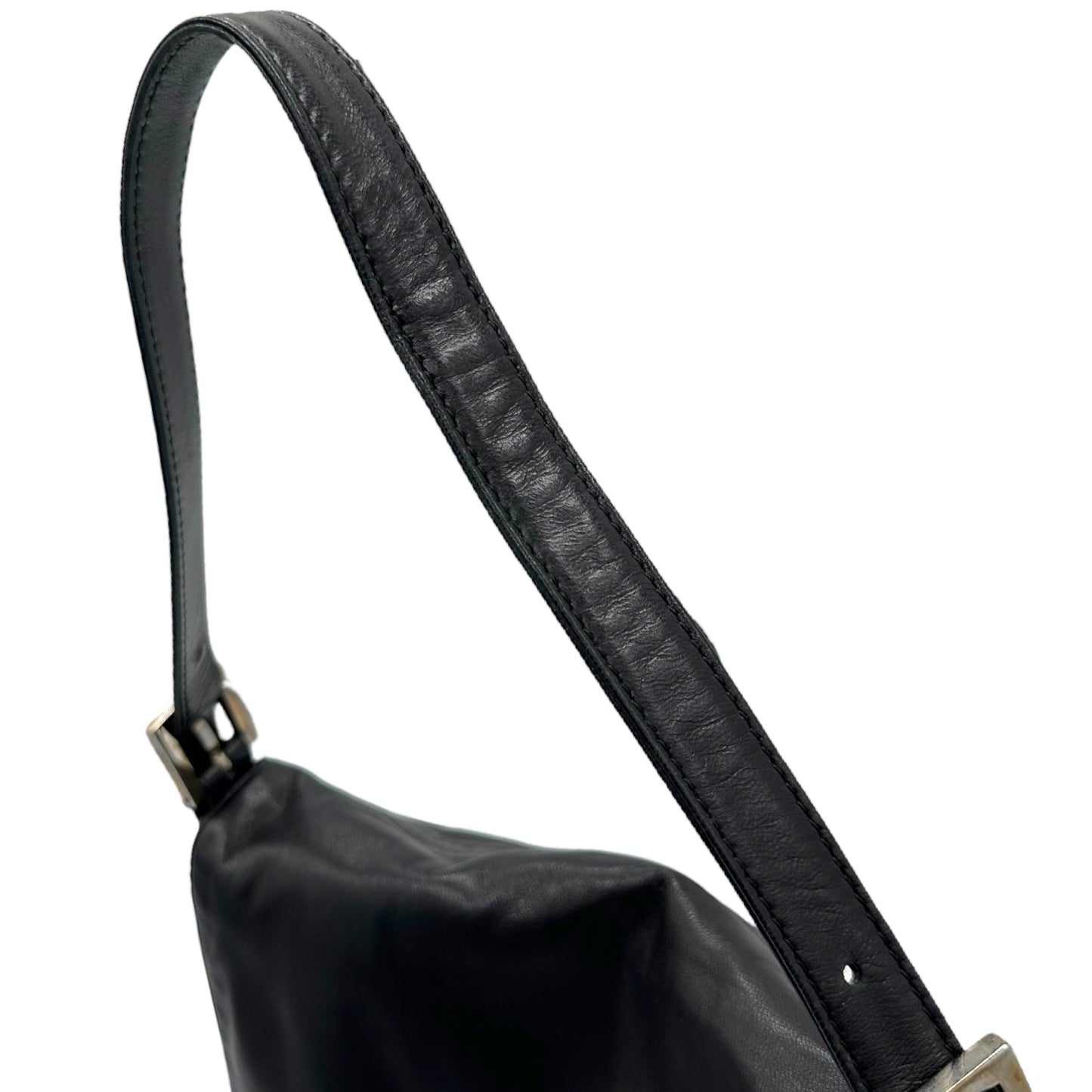 Fendi Black Leather & Stone Mama Baguette Bag - Outfit Repeater