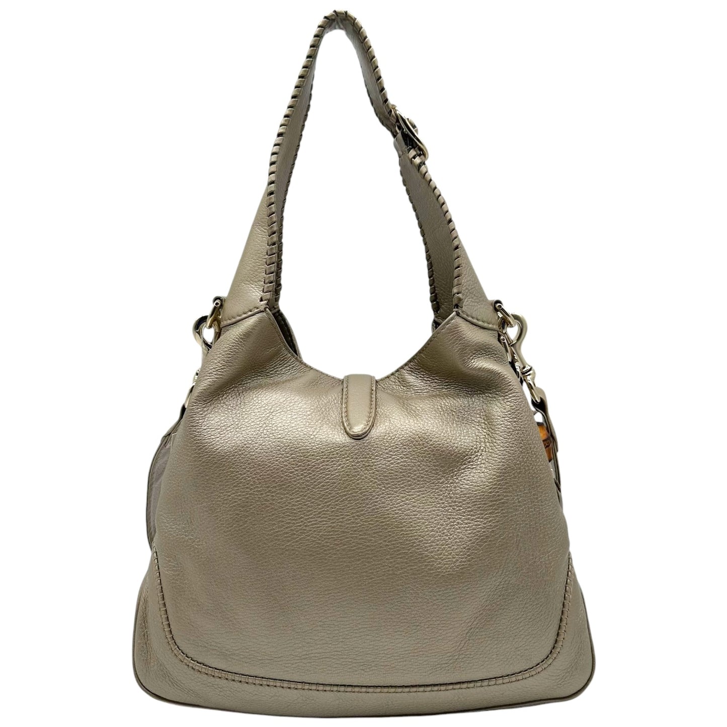 Gucci Metallic Champagne New Jackie 2-Way Hobo Bag