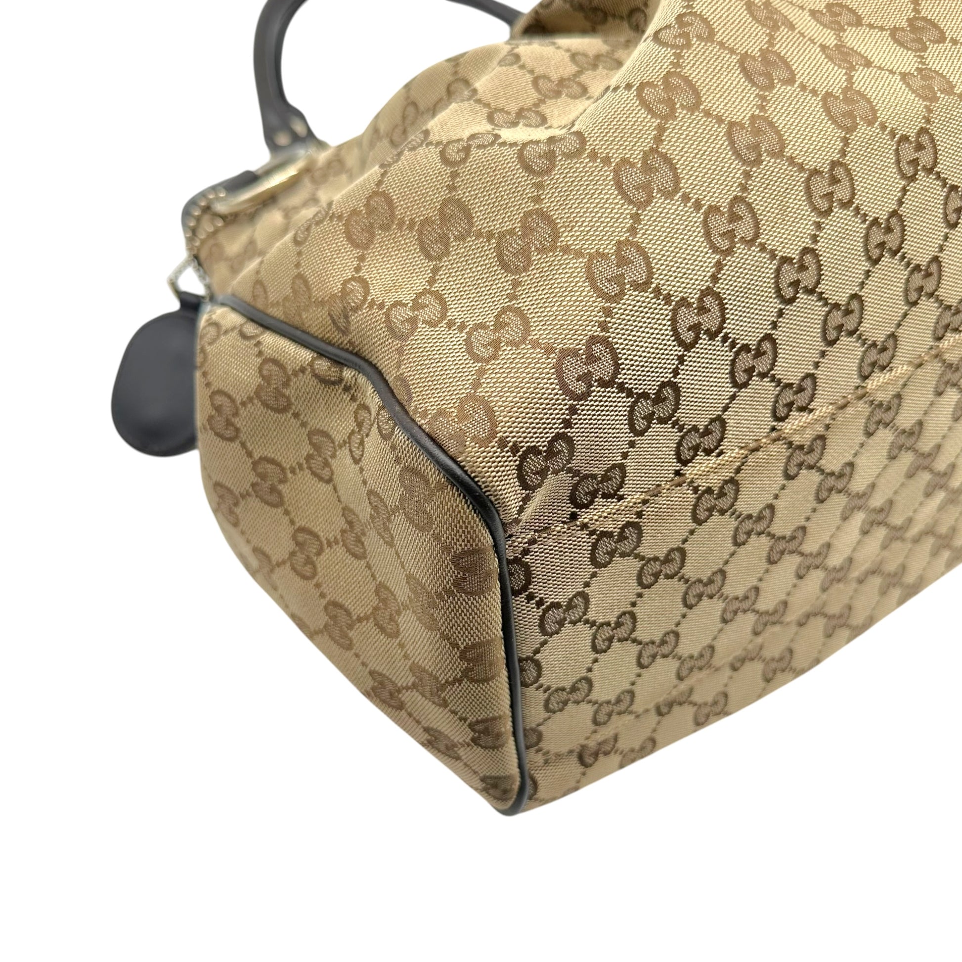 Gucci Tan Monogram Large Sukey Tote Bag