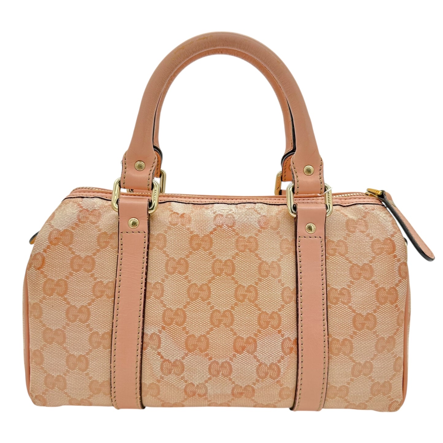 Gucci Pink Monogram Shima Mini Boston Bag - Outfit Repeater