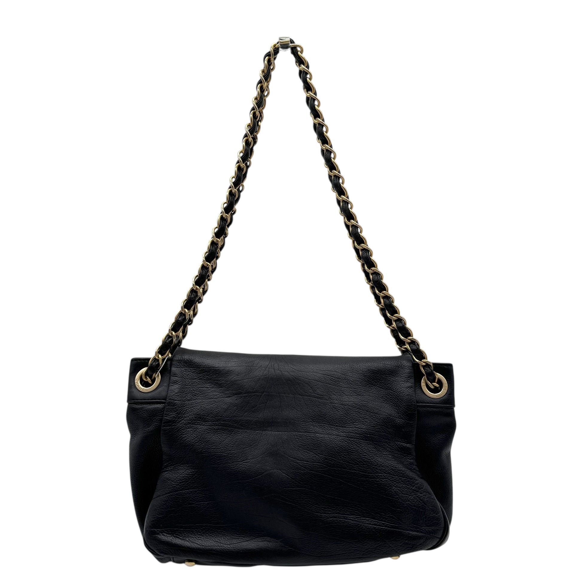 Chanel Black Studded CC Logo Accordion Shoulder Bag 2008-09 - Outfit Repeater