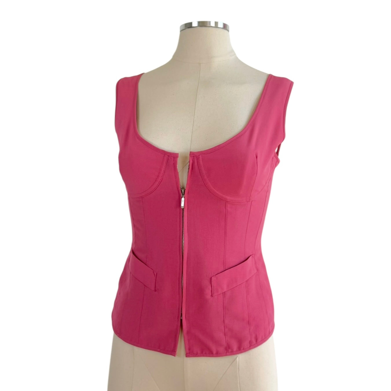 Jean Paul Gaultier Pink Underwire Corset Top
