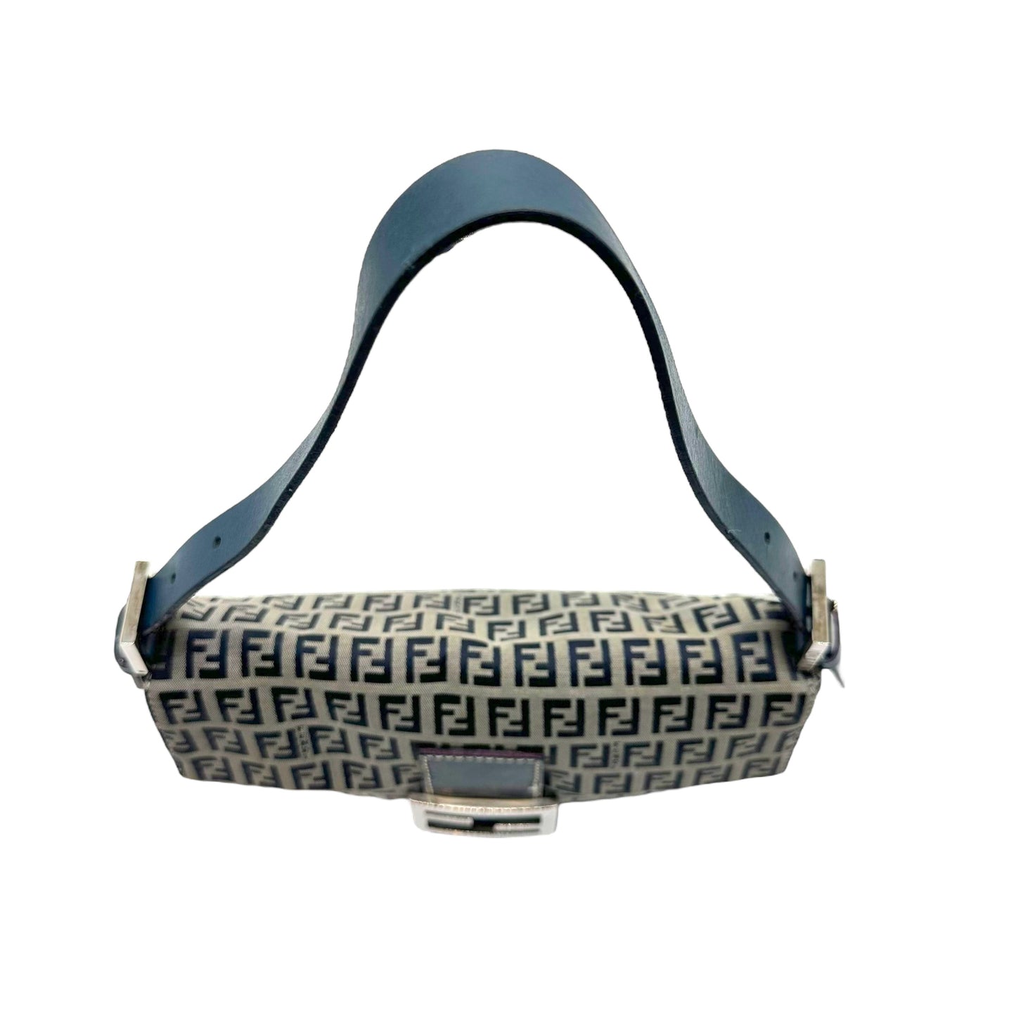 Fendi Navy Blue Zucchino Monogram Baguette Bag - Outfit Repeater