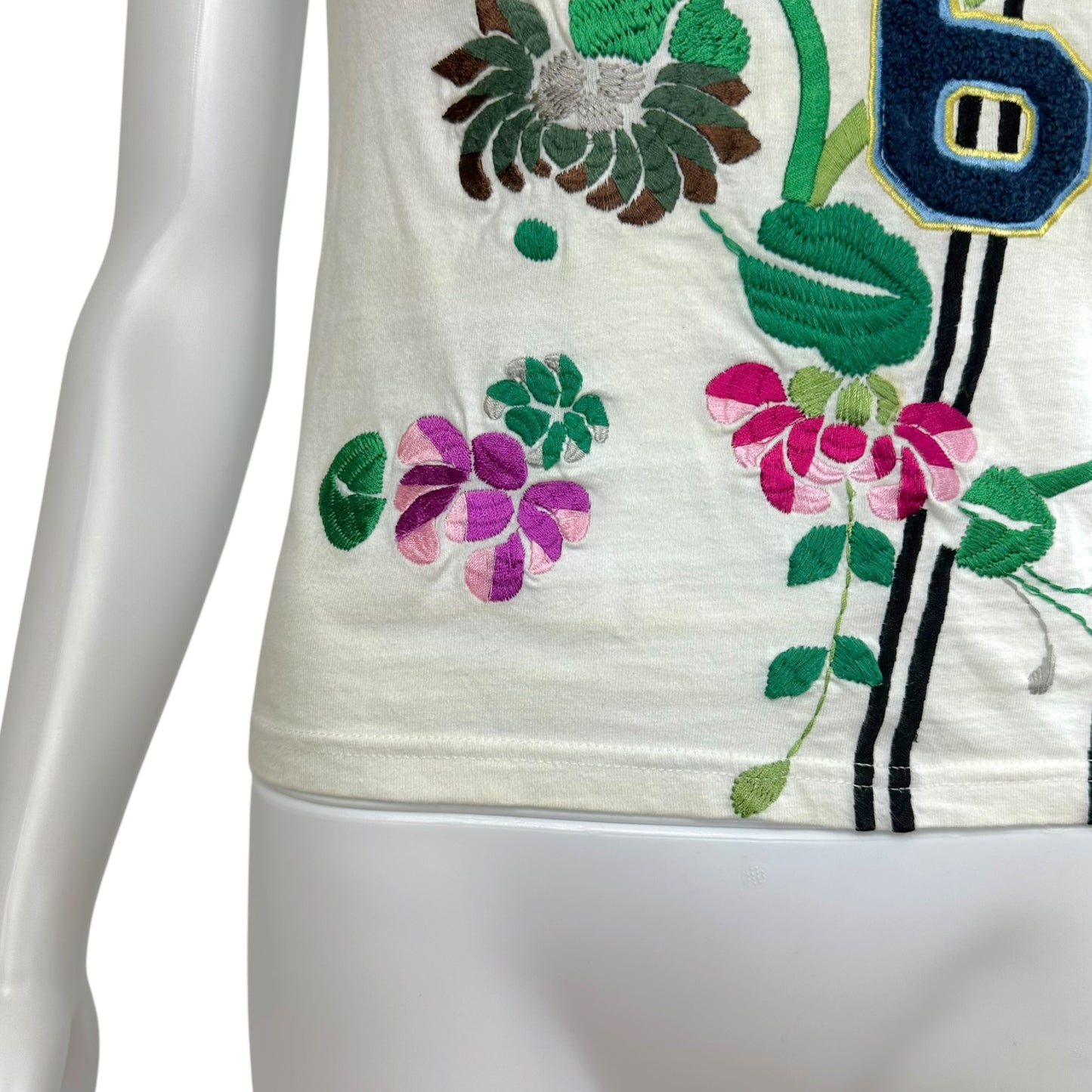 Christian Dior Embroidered T-Shirt White Crew Neck