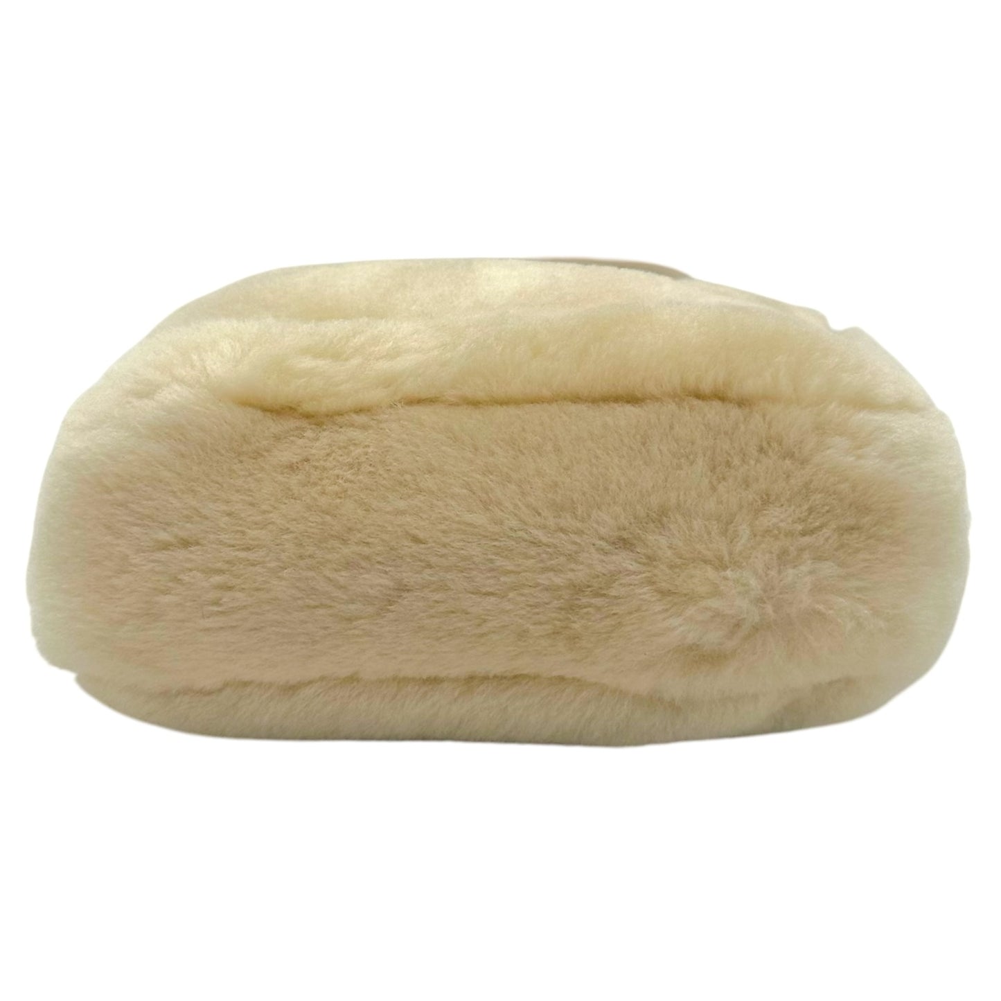 Prada Ivory Shearling 2-Way Mini Tote Bag