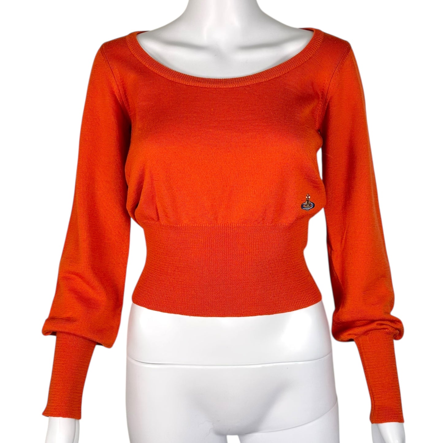 Vivienne Westwood Red Label Red Knit Cropped Sweater
