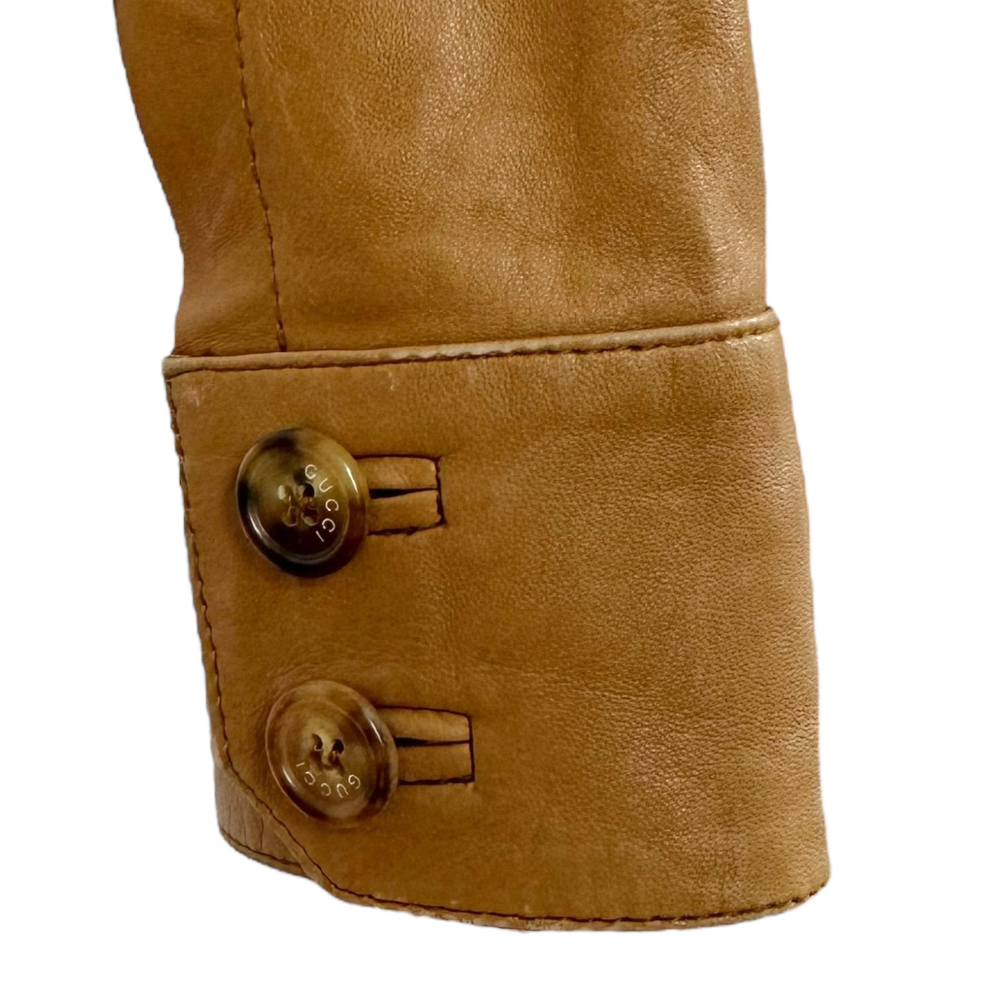 Gucci F/W 1997 Tan Leather Jacket - Outfit Repeater