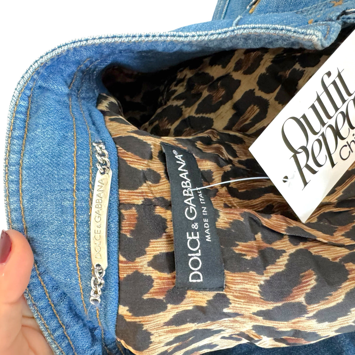 Dolce & Gabbana Denim Jacket Blue Hook & Eye Closure