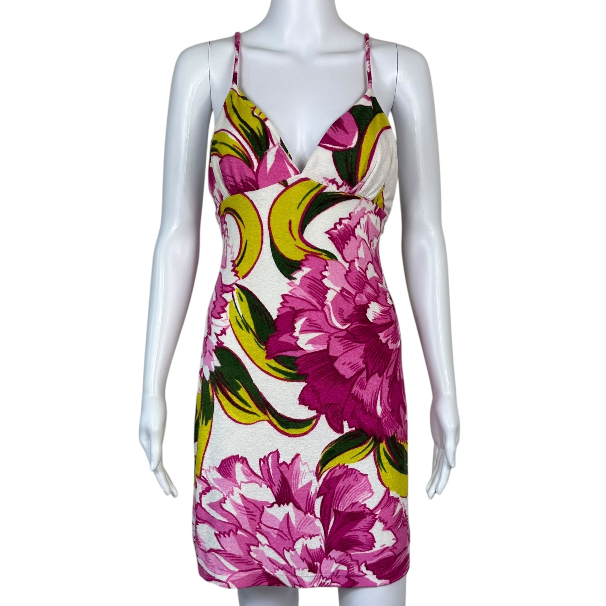 D&G Dolce & Gabbana Floral Print Terrycloth Mini Dress - Outfit Repeater