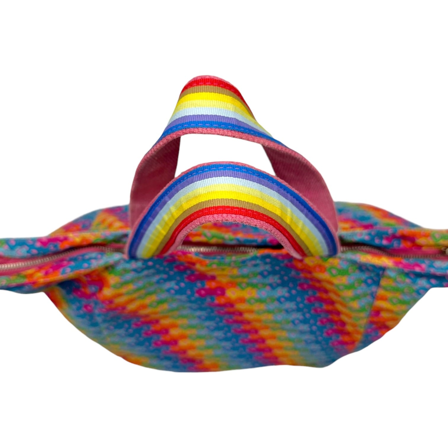 D&G Beach Tote Bag Rainbow Logo Durable Fabric