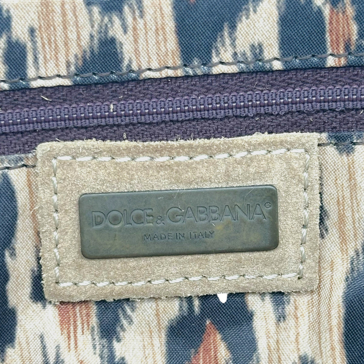 Dolce & Gabbana Rabbit Fur Suede Crossbody Bag
