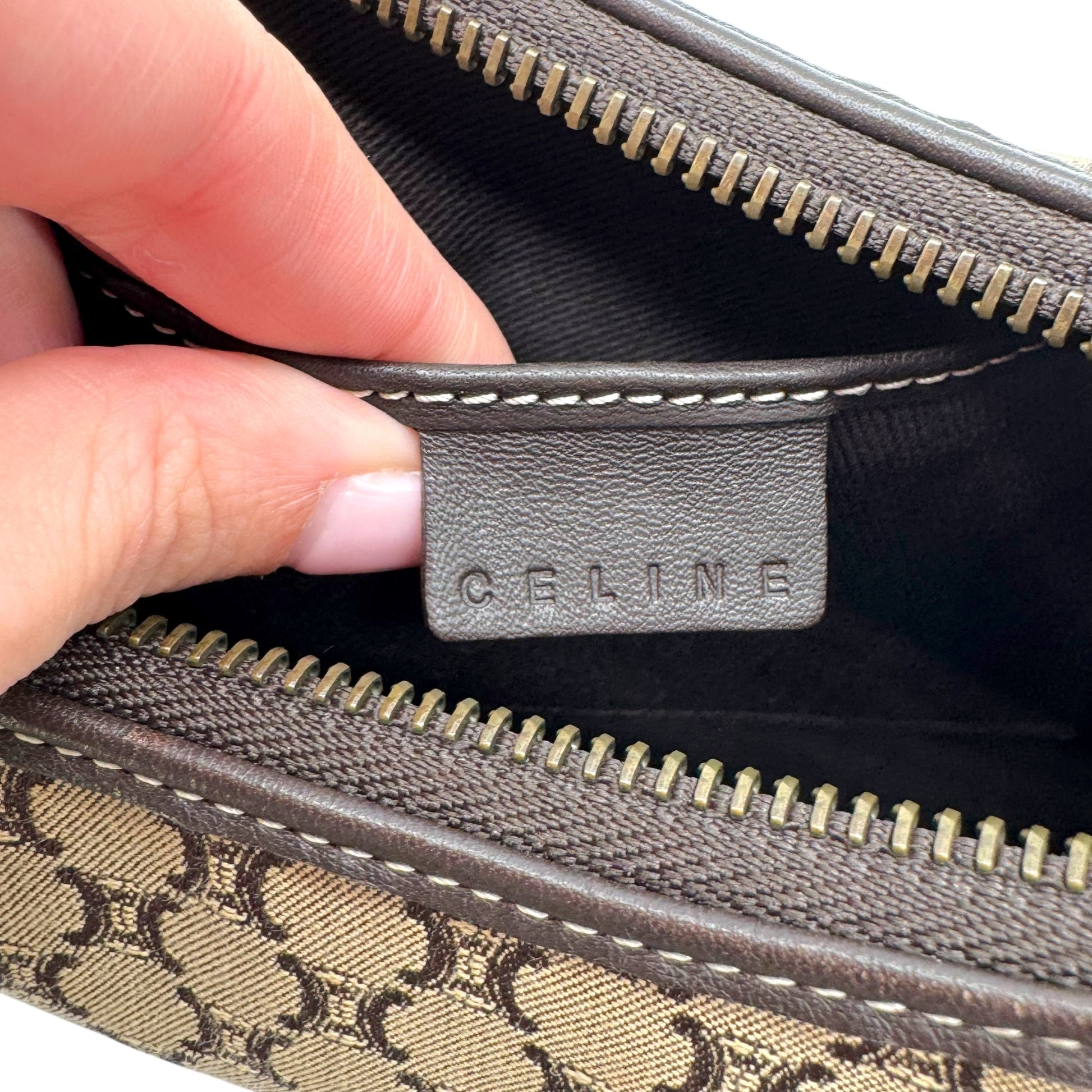 Celine Brown Triomphe Monogram Ava Bag - Outfit Repeater