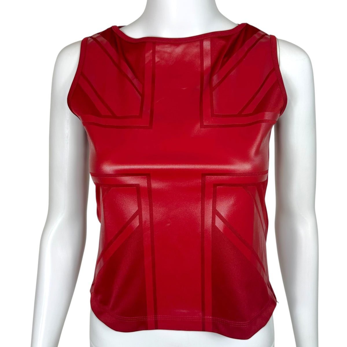 Hysteric Glamour Hysterics Burgundy Union Jack Flag Tank NEW