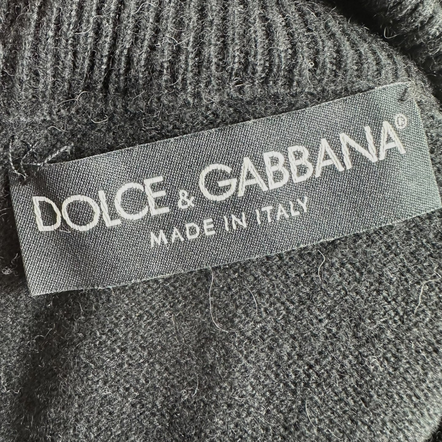 Dolce & Gabbana Black Cashmere & Rabbit Fur Collar Sweater Vest