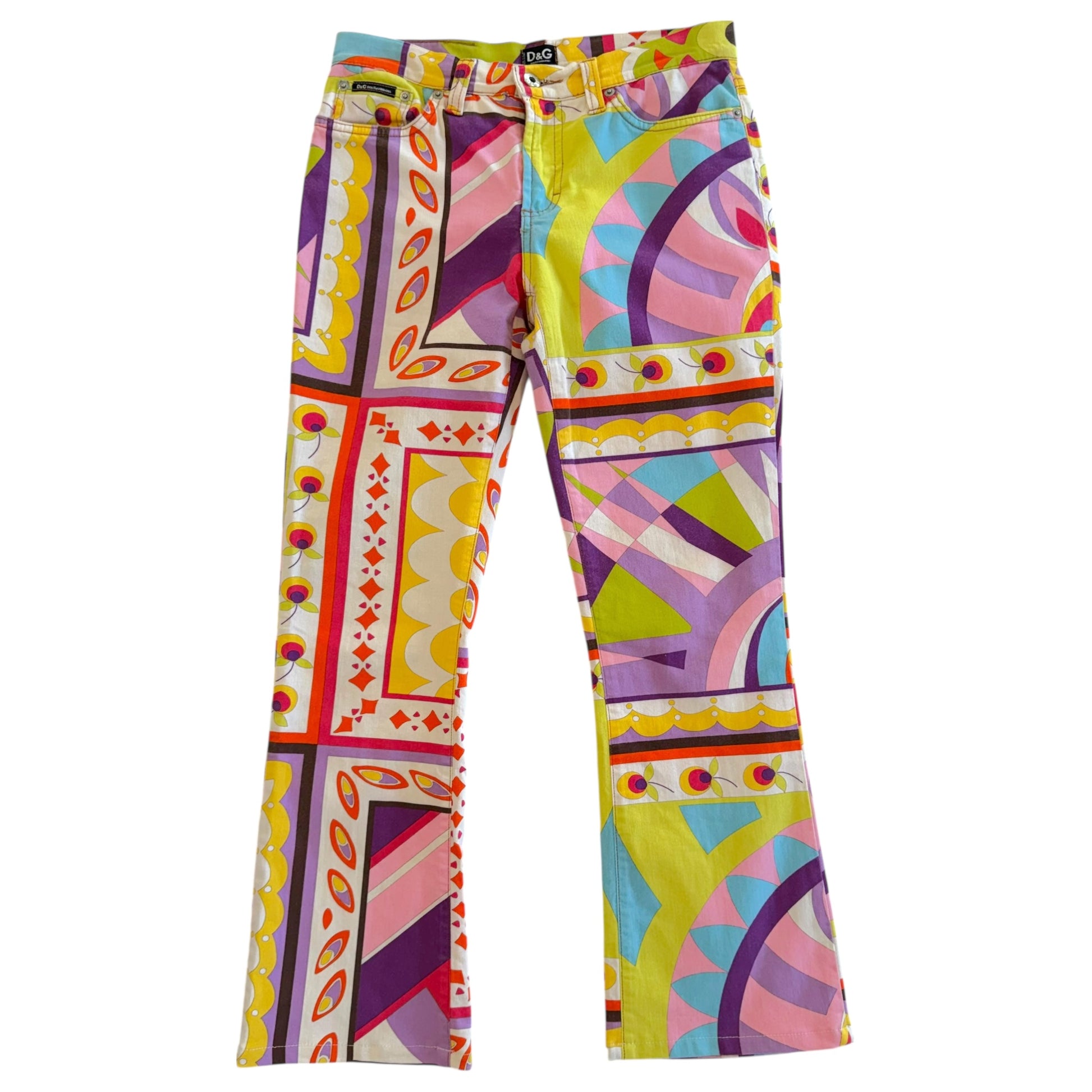 Dolce & Gabbana Multicolor Printed Jacket Pants Set