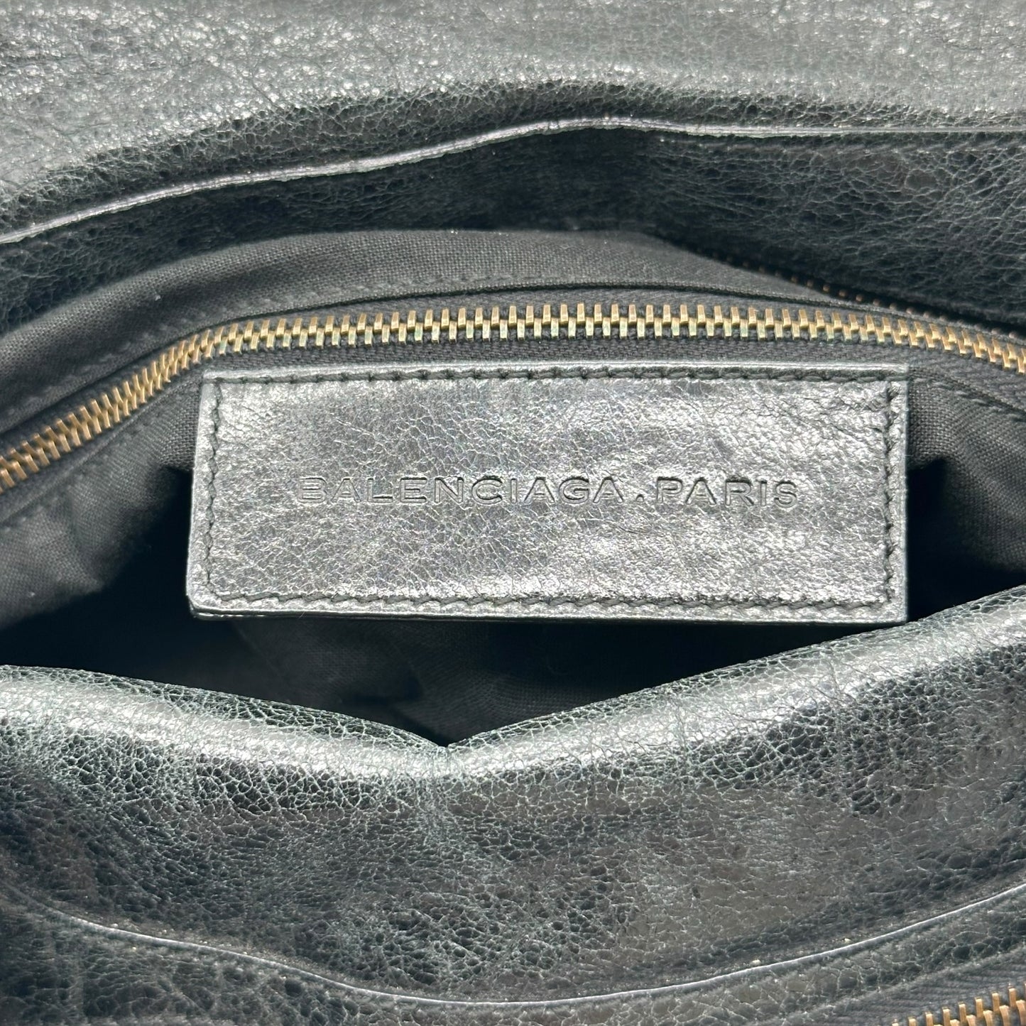 Balenciaga Black Leather Twiggy City 2-Way Bag