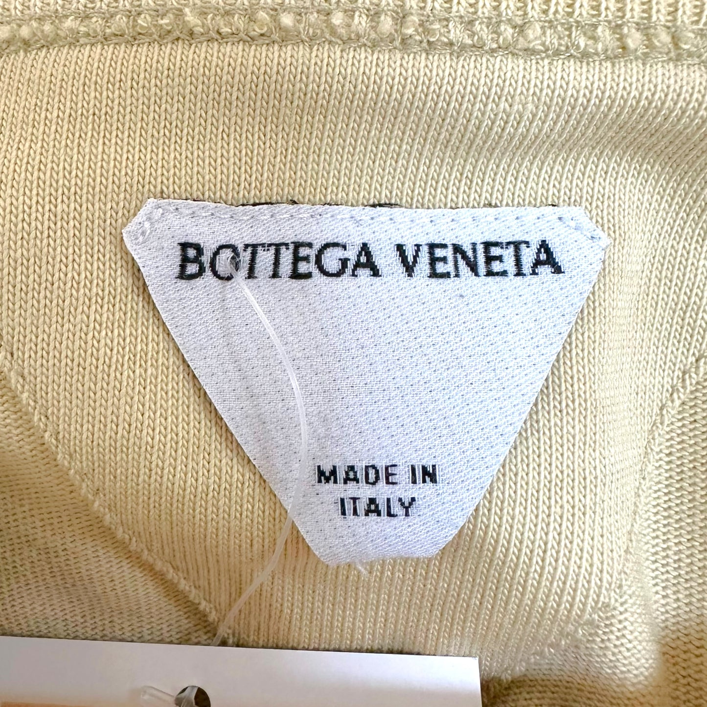 Bottega Veneta Butter Yellow / Tan Cropped T-Shirt