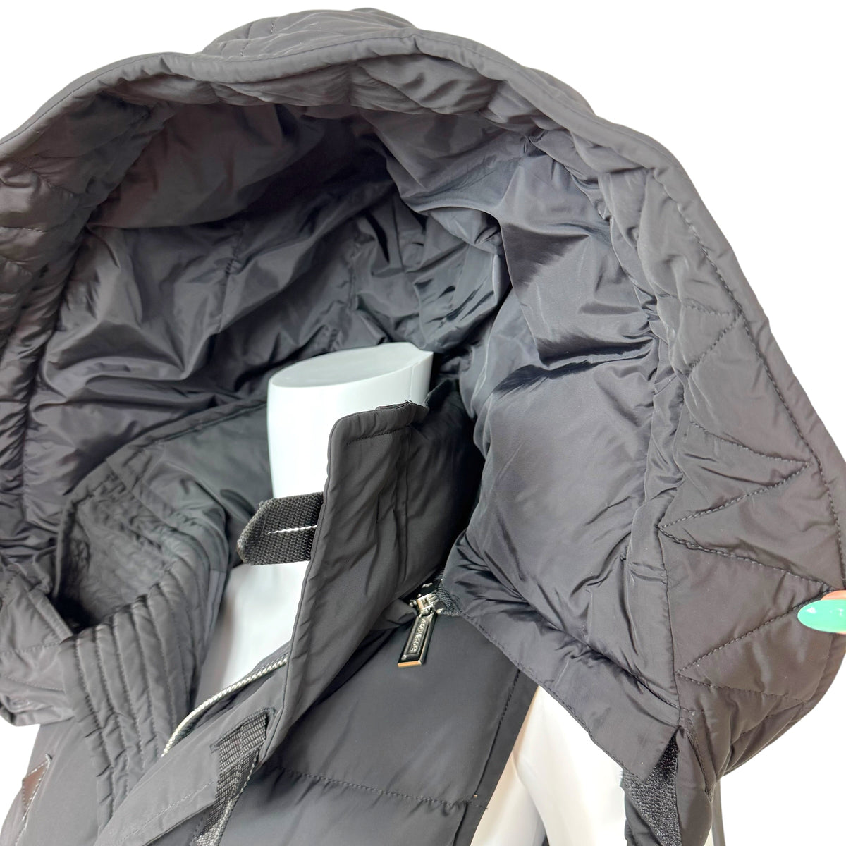 Dsquared2 Black Hooded Down Fill Puffer Vest