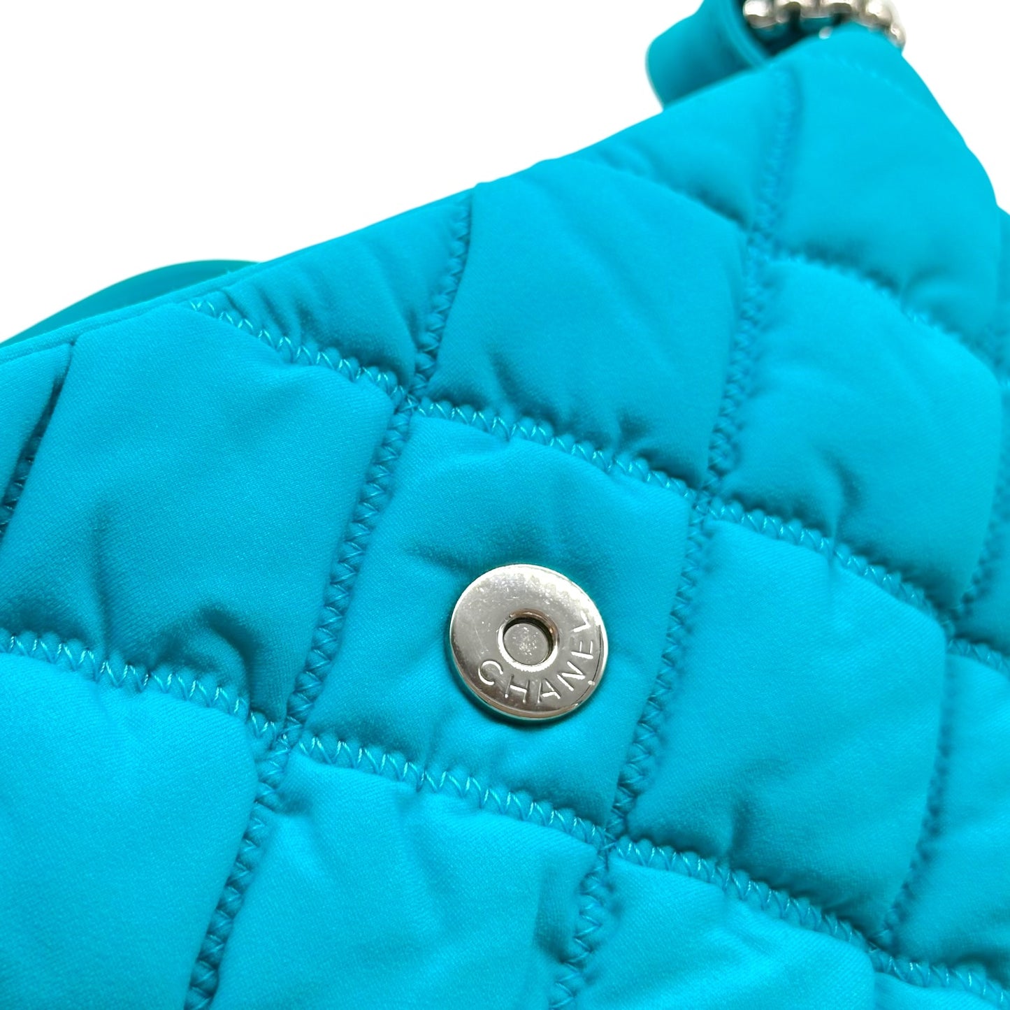 Chanel Turquoise Bubble Quilted Shoulder Bag 2008-09