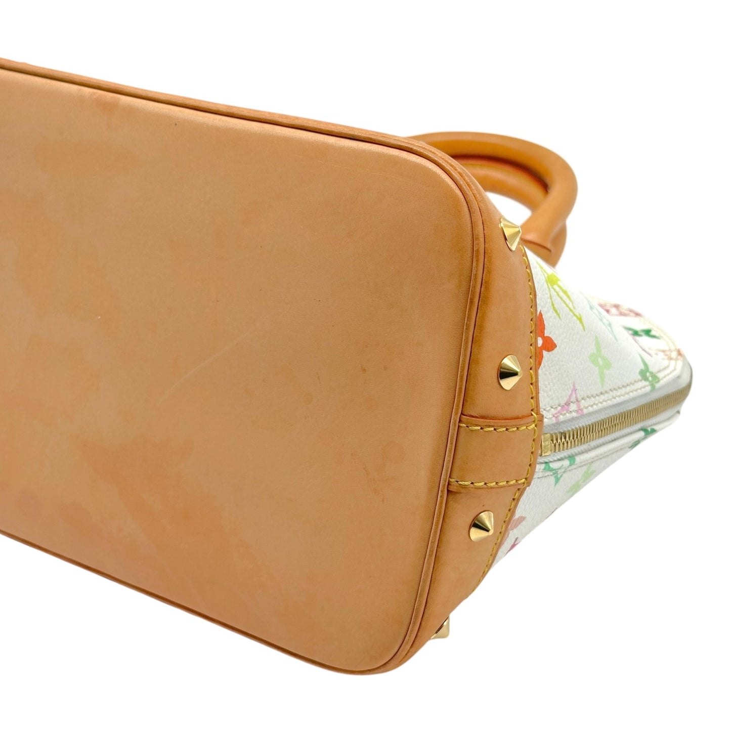 Louis Vuitton Murakami Alma Bag White Multicolor Canvas