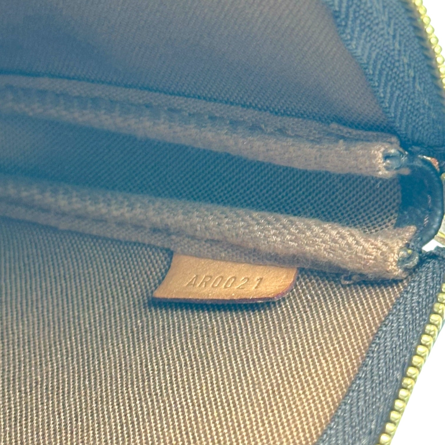 Louis Vuitton Monogram Pochette Bag Brown Coated Canvas