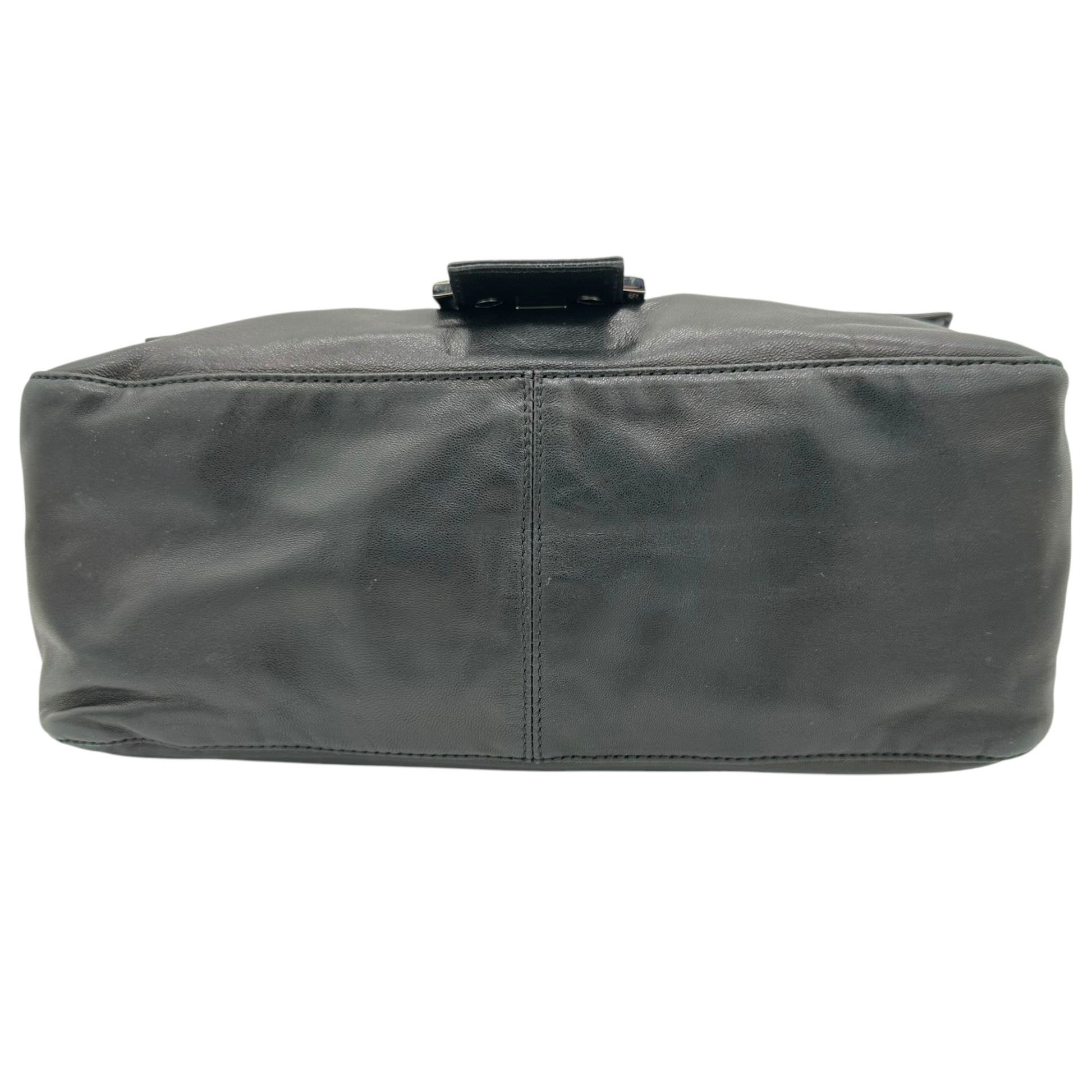 Fendi Black Leather & Stone Mama Baguette Bag - Outfit Repeater