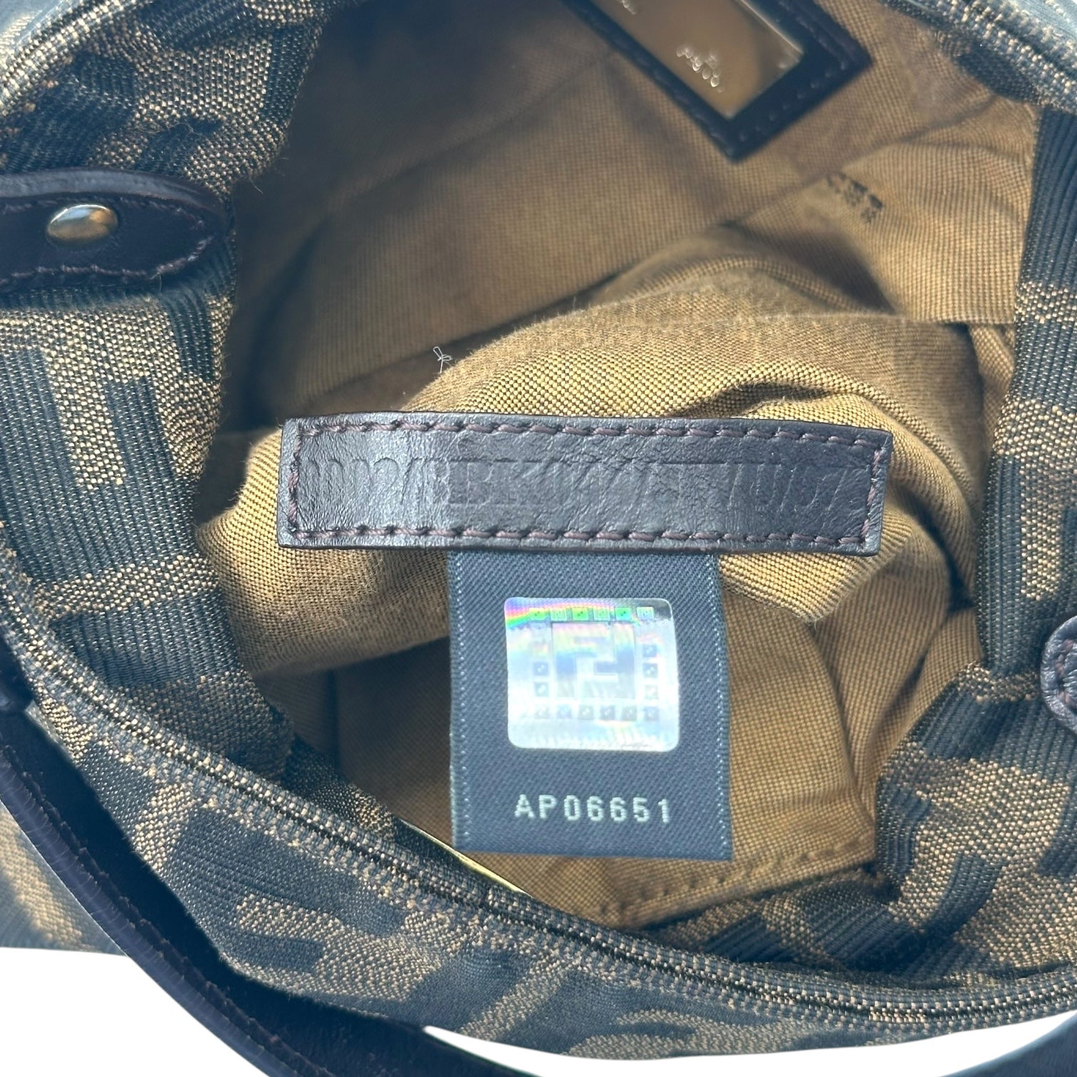 Fendi Brown Zucca Monogram Micro Chef Bag - Outfit Repeater