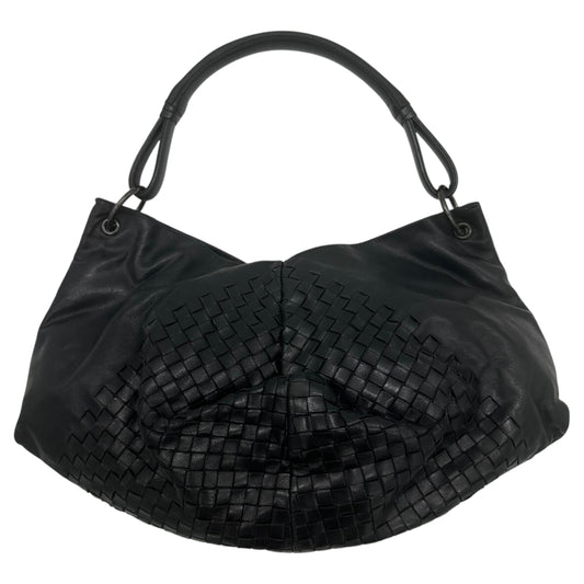 Bottega Veneta Black Intrecciato Slouchy Shoulder Bag