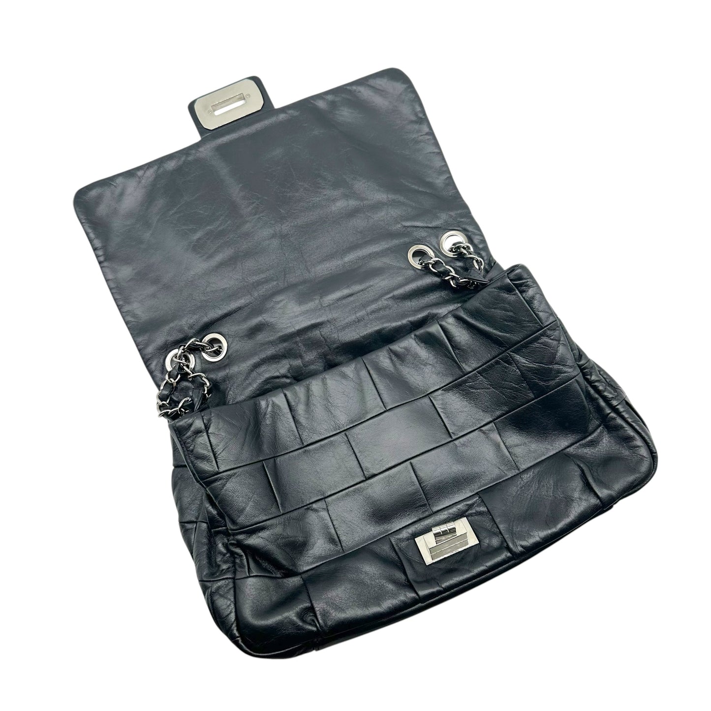 Chanel Black Lambskin Medium Flap Bag