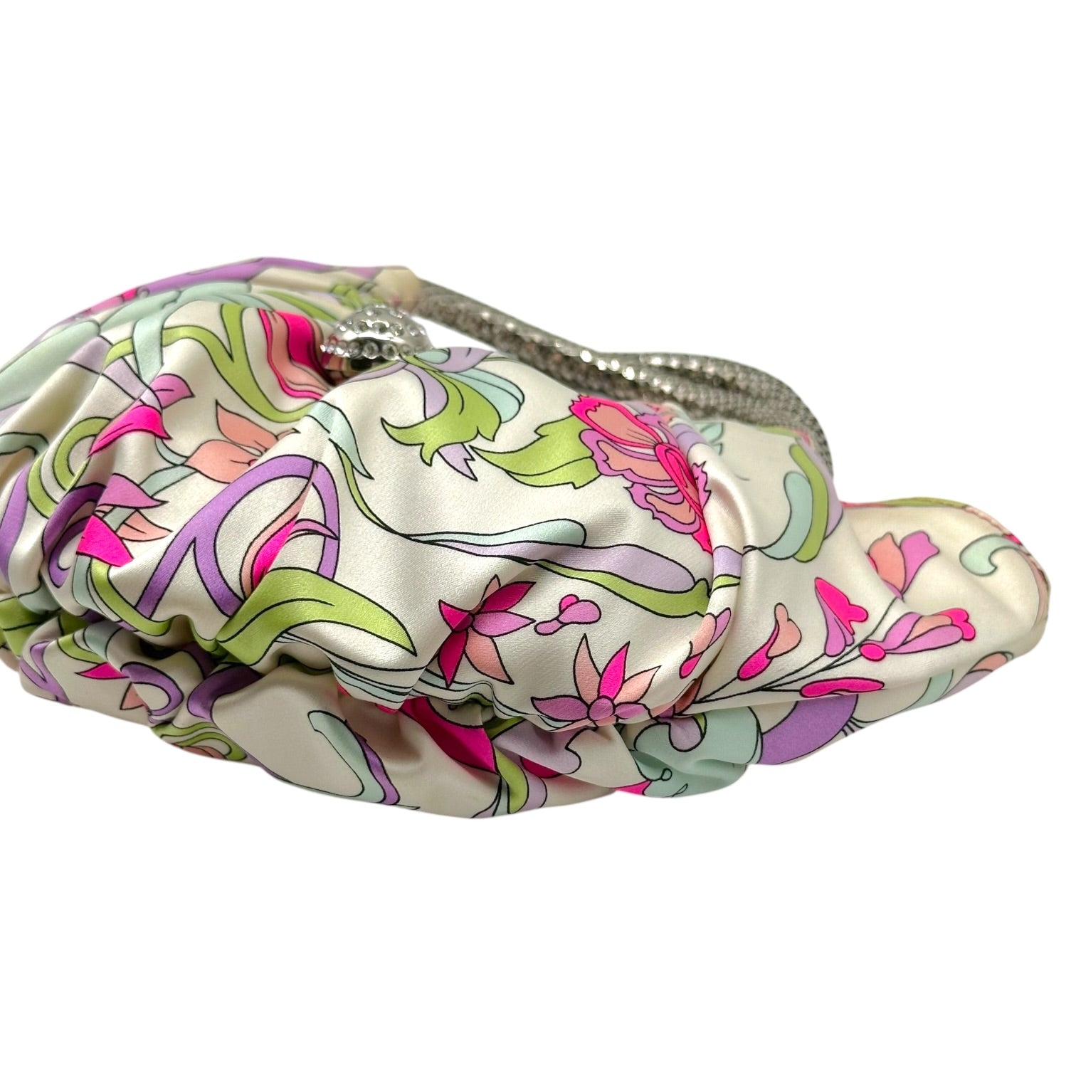 Emilio Pucci Floral Print Silk Mini Bag