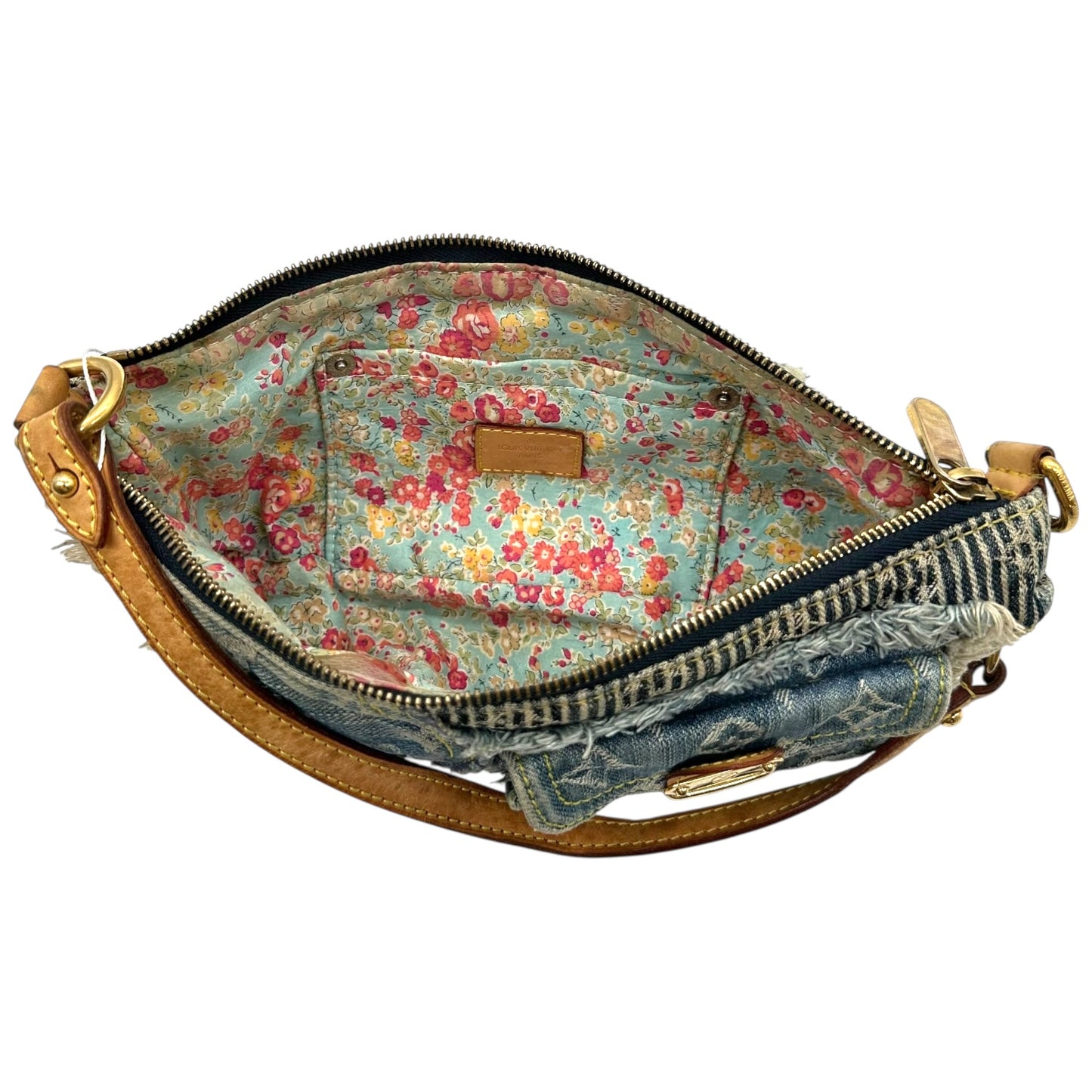 Louis Vuitton Denim Patchwork Pochette Bag