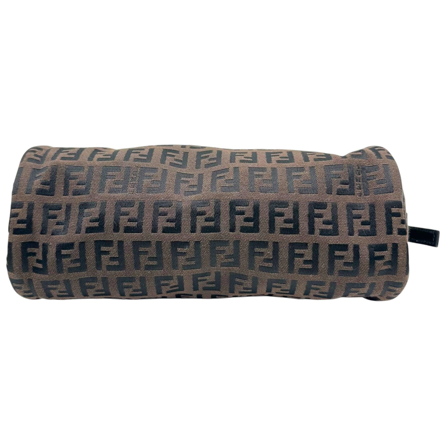 Fendi Black & Brown Zucchino Monogram Mini Papillon Pochette Bag
