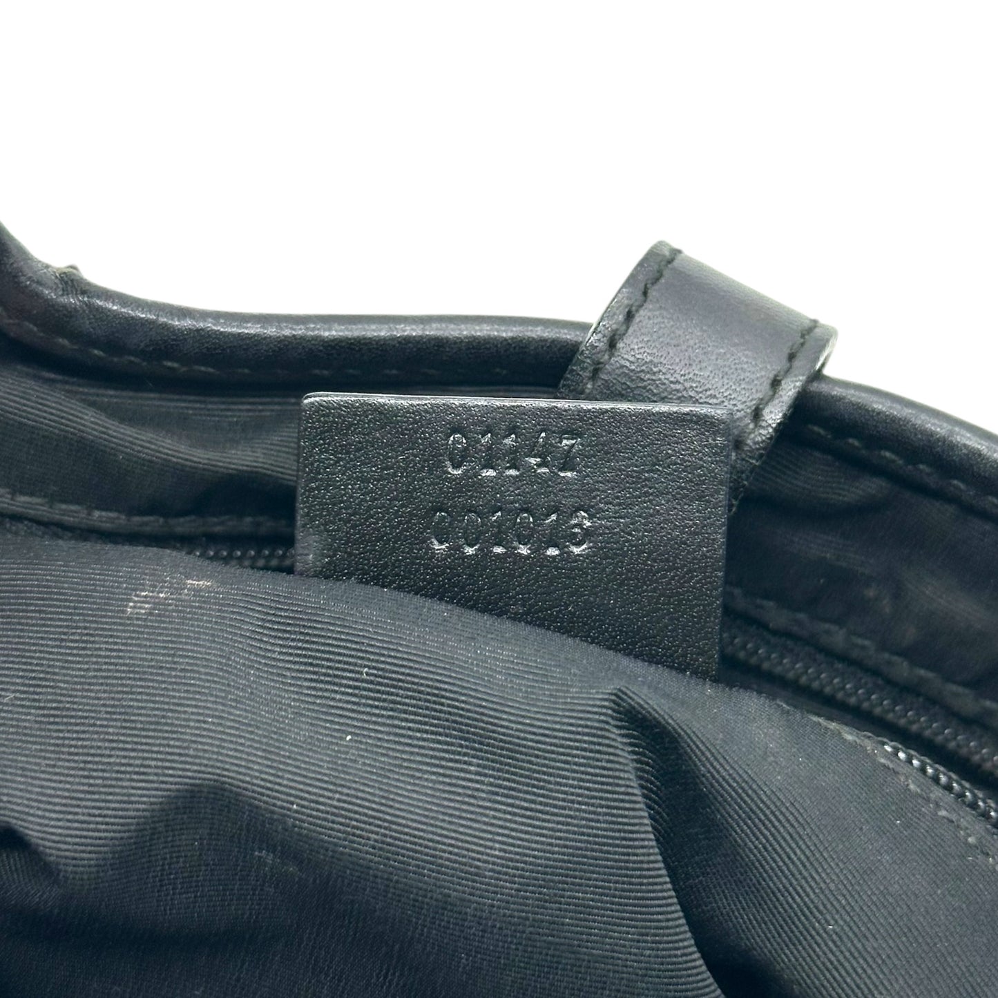 Gucci Gray Denim Monogram Shoulder Jackie Bag