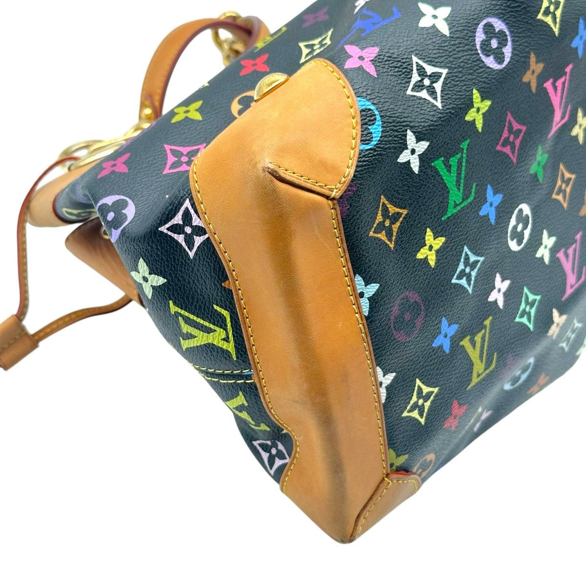 Louis Vuitton Black Multicolor Murakami Tote Bag