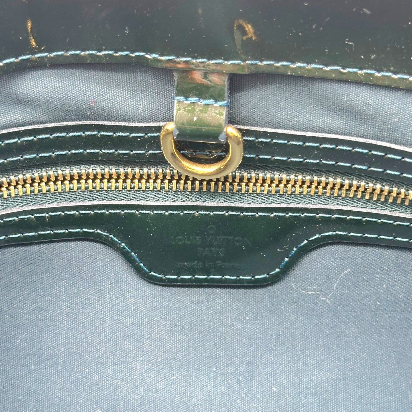 Louis Vuitton Forest Green Vernis Monogram Tote Bag