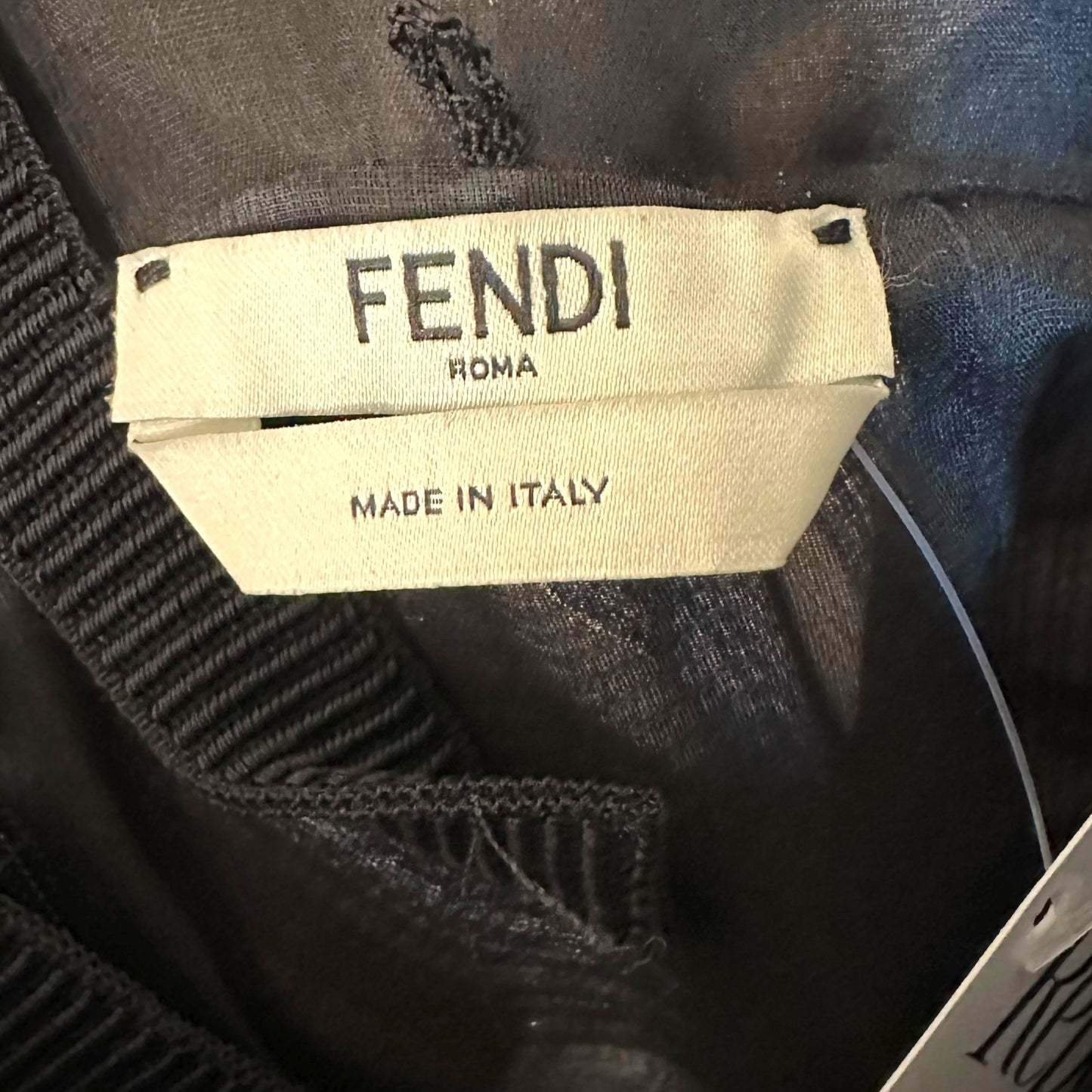 Fendi 2017 Black & Blue Striped Multi-Layer Asymmetrical Maxi Dress